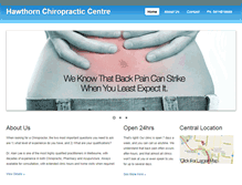 Tablet Screenshot of hawthornchiropractor.com